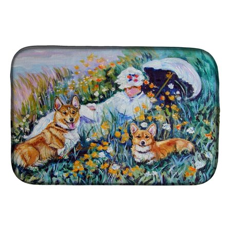 CAROLINES TREASURES Corgi Classics Dish Drying Mat 7324DDM